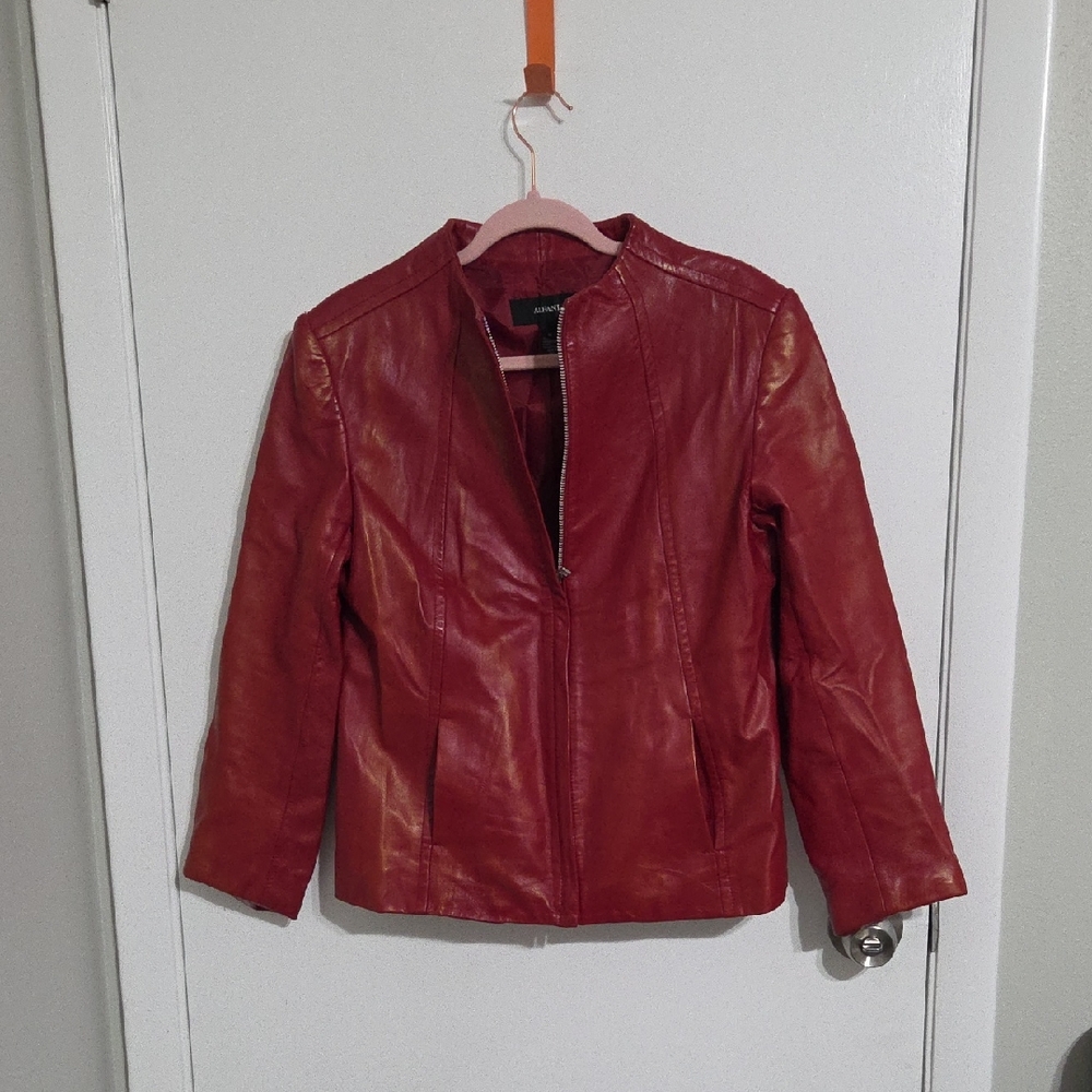 Alfani Cherry Leather Jacket - image 1